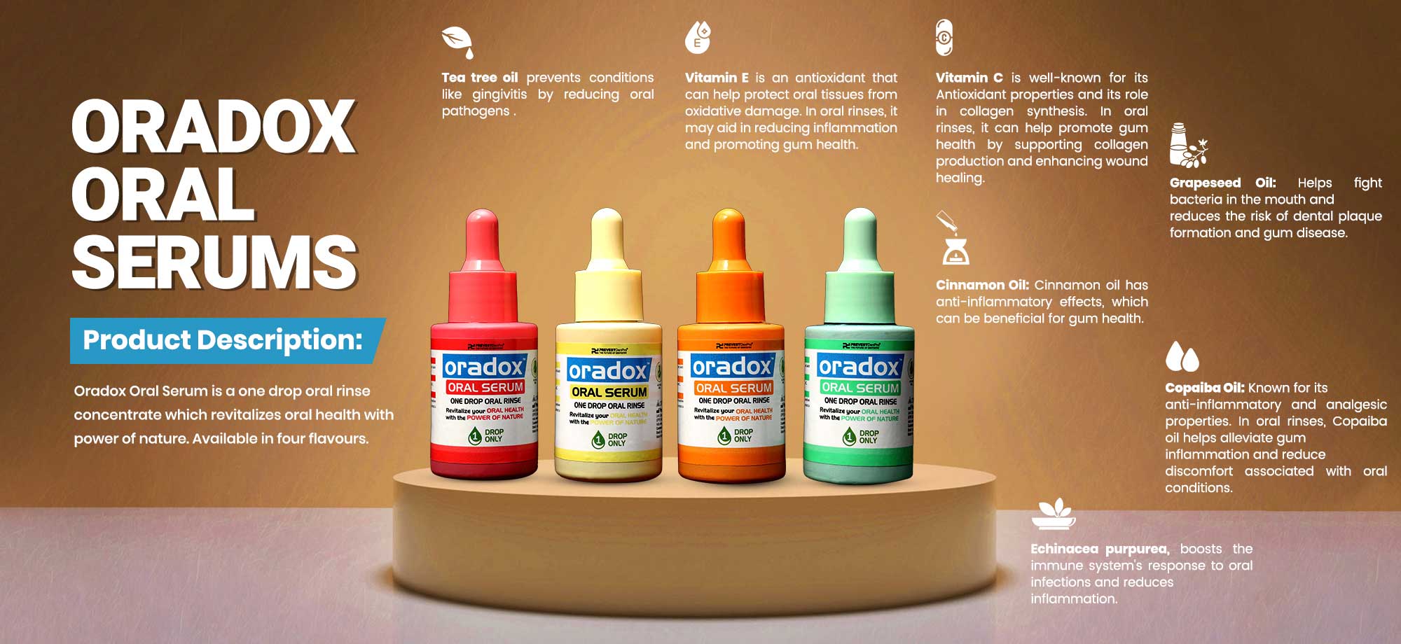 Mouthwash concentrate with power of nature