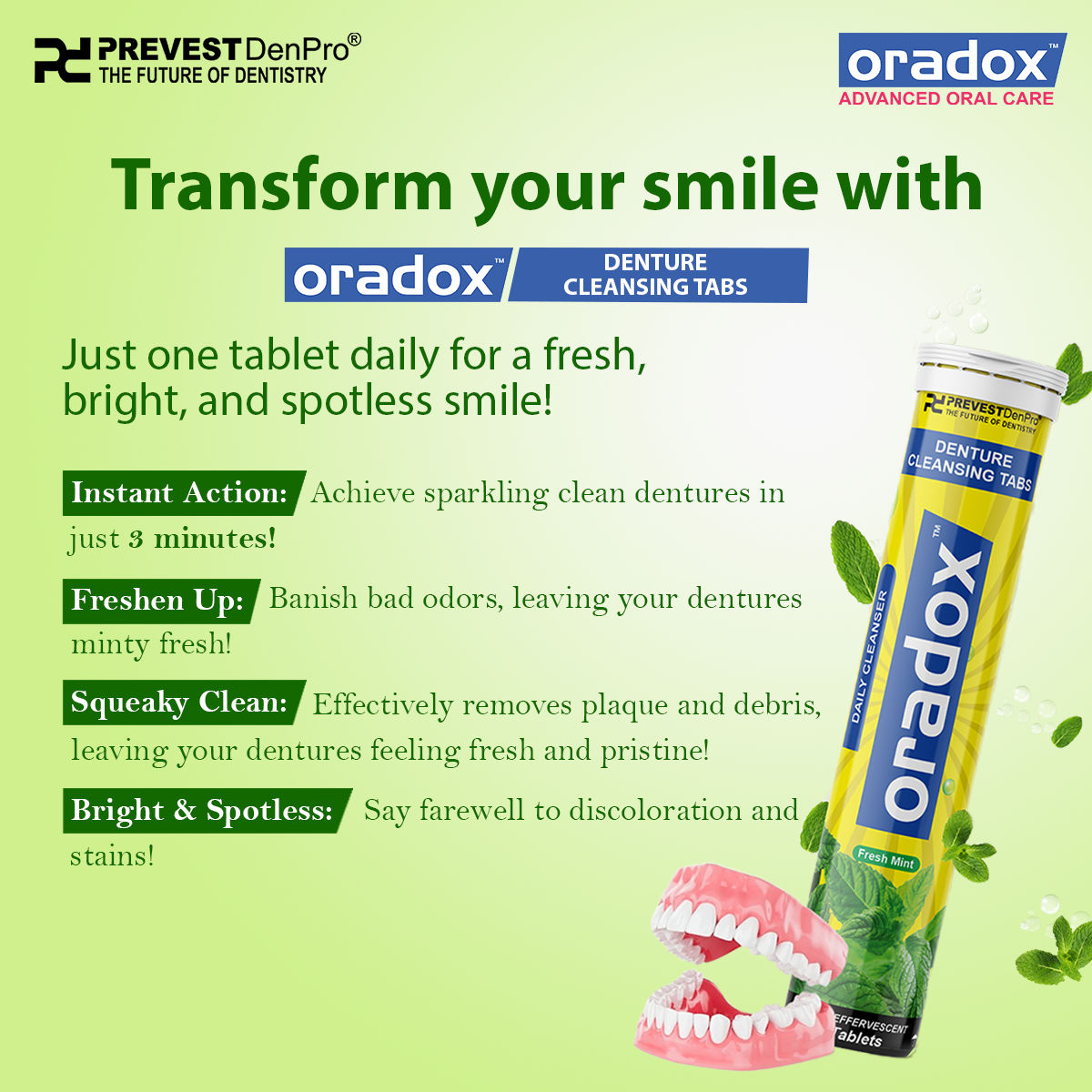 Oradox Mega Combo - Denture + Aligner Cleansing Tabs - Image 4